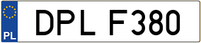 Trailer License Plate